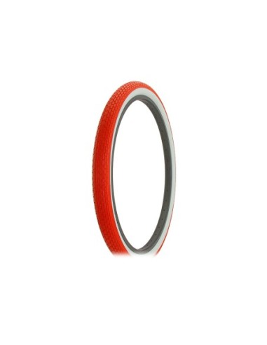 Tire 26 x 2.125 Red/White Side Wall HF-120A.